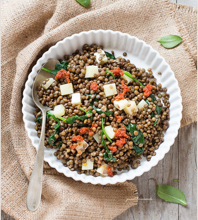 Insalata di lenticchie e feta