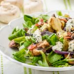 INSALATA DI FUNGHI CHAMPIGNON AL FORNO E BULGUR